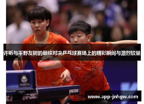 许昕与平野友树的巅峰对决乒乓球赛场上的精彩瞬间与激烈较量